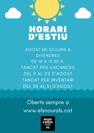 HORARI D'ESTIU | 