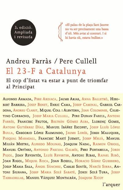 23 F A CATALUNYA (L'ARQUER) | 9788466411271 | FARRAS, ANDREU - CULLELL, PERE