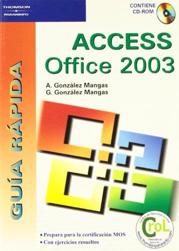 ACCESS OFFICE 2003  -GUIA RAPIDA- | 9788428328784 | GONZALEZ MANGAS, A I G