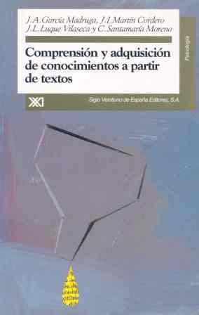 COMPRENSION Y ADQUISICION DE CONOCIMIENTOS A PARTIR DE TEXTO | 9788432308932 | GARCIA MADRUGA, J.A.
