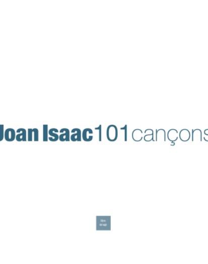 JOAN ISAAC. 101 CANÇONS | 9788481280449