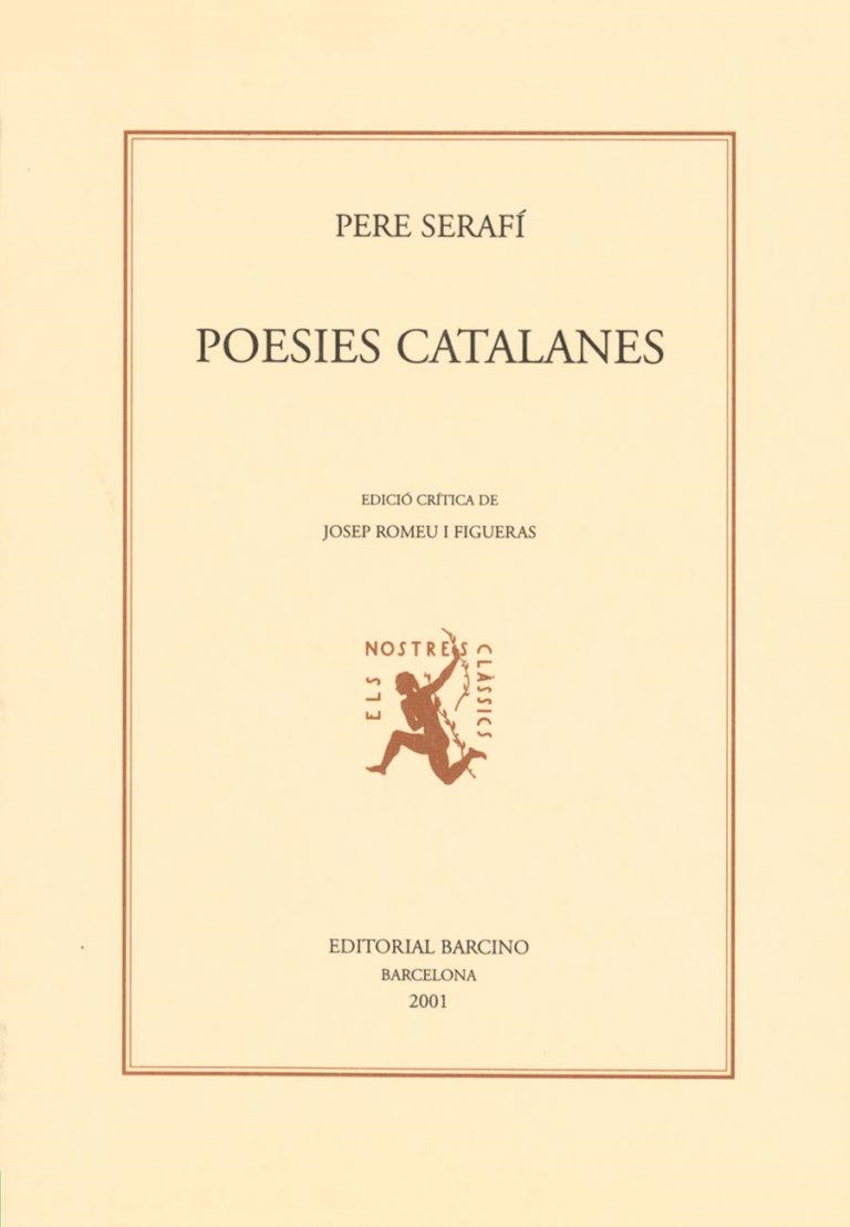 POESIES CATALANES | 9788472266971 | SERAFI PERE