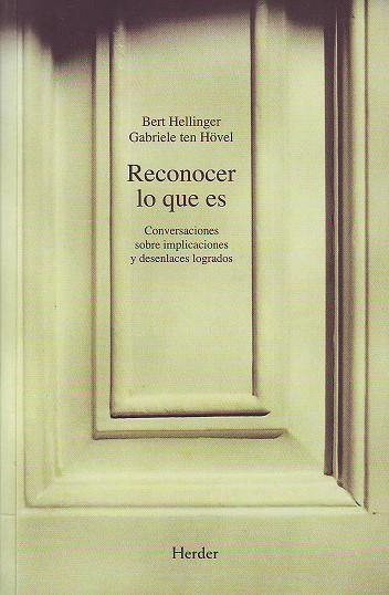 RECONOCER LO QUE ES | 9788425421389 | HELLINGER,BERT.HÖVEL,GABRIELE TEN