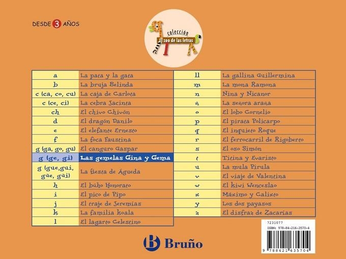 GEMELAS GINA Y GEMA | 9788421635704