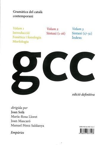 GRAMATICA CATALA CONTEMPORANI N/E | 9788497873123 | A.A.V.V.