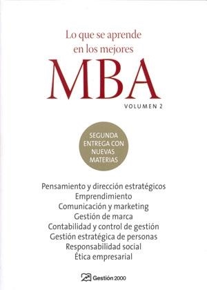 LO QUE SE APRENDE EN LOS MEJORES MBA VOL.2 | 9788498750027