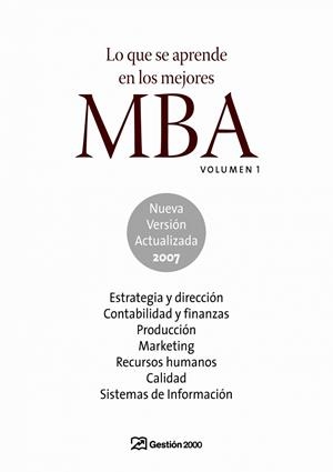 LO QUE SE APRENDE EN LOS MEJORRES MBA VOL.1 (G.2000) | 9788496612822