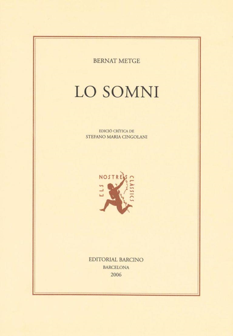 LO SOMNI -NOVA EDICIO- (NOSTRES CLASSICS) | 9788472267206 | METGE, BERNAT