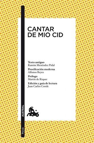 CANTAR DEL MIO CID (AUTRAL POESIA) | 9788467034059 | ANONIMO