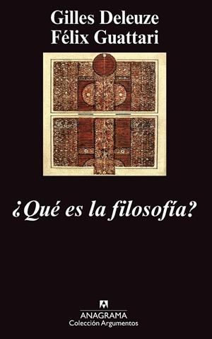 QUE ES LA FILOSOFIA? (ARGUMENTOS) | 9788433913647 | GILLES DELEUZE