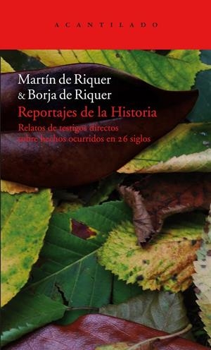 REPORTAJES DE LA HISTORIA (ESTUCHE 2 VOLS. AC-215) | 9788492649747 | DE RIQUER, MARTIN - DE RIQUER, BORJA