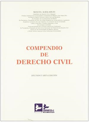 COMPENDIO DE Dº CIVIL. 14ª EDICIÓN | 9788496261938 | ALBALADEJO, MANUEL