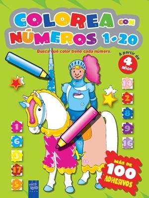 COLOREA CON NÚMEROS 1-10 AMARILLO (4 AÑOS) | 9788408069980
