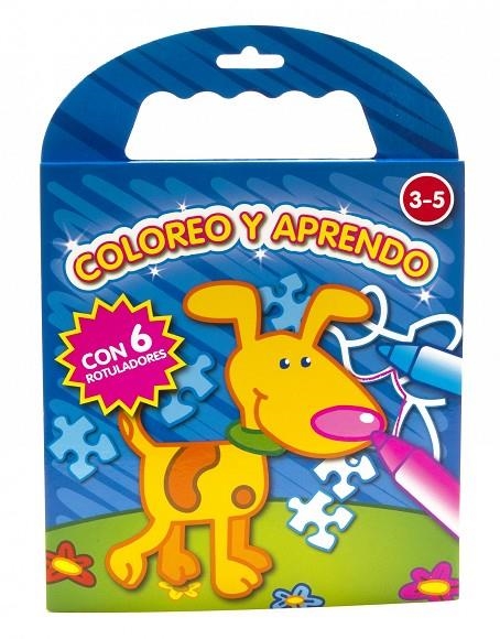 COLOREO Y APRENDO AZUL OSCURO (3-5 AÑOS) | 9788408092414