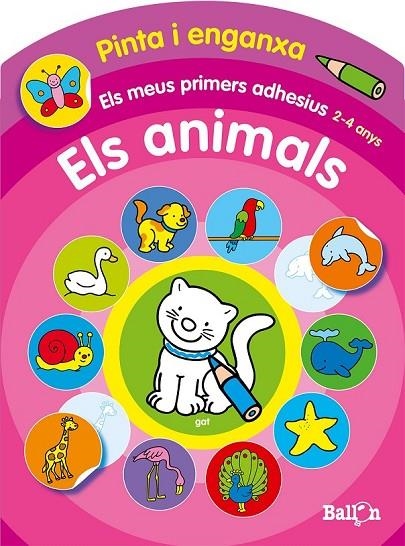 ELS MEUS PRIMERS ADHESIUS- ANIMALS | 9789037493740