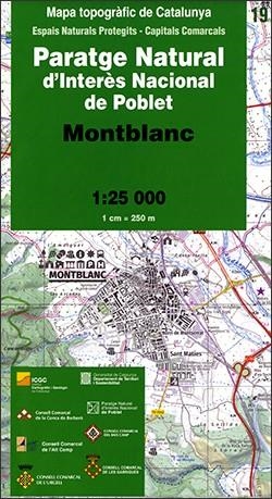 MAPA TOPOGRÀFIC DE CATALUNYA 1:25 000. MONTBLANC | 9788439399629 | INSTITUT CARTOGRÀFIC I GEOLÒGIC DE CATALUNYA