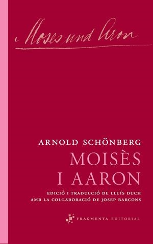 MOISÈS I AARON | 9788492416639 | SCHÖNBERG, ARNOLD