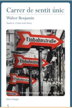 CARRER DE SENTIT ÚNIC | 9788409470969 | BENJAMIN, WALTER