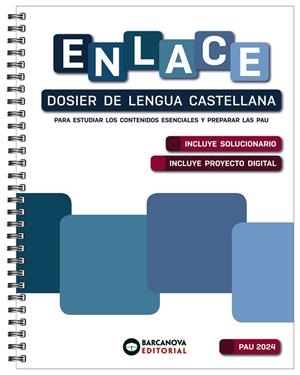 ENLACE. DOSIER DE LENGUA CASTELLANA. BACHILLERATO 2024 | 9788448961824 | CÁNOVAS, GERMÁN