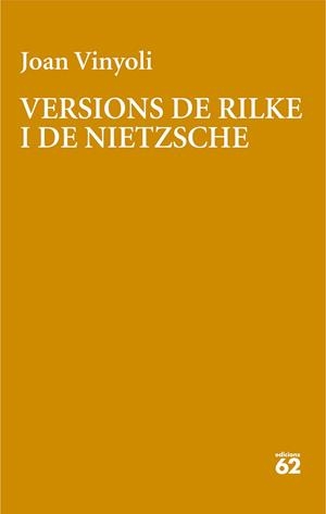 VERSIONS DE RILKE | 9788429782639 | VINYOLI PLADEVALL, JOAN