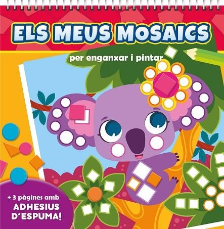 ELS MEUS MOSAICS PER ENGANXAR I PINTAR. ANIMALS SALVATGES | 9788410515246