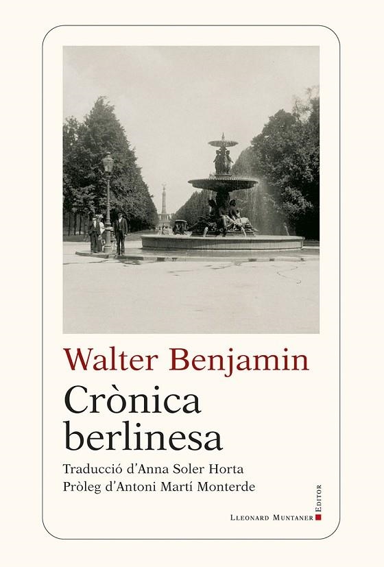 CRÒNICA BERLINESA | 9788410377905 | BENJAMIN, WALTER