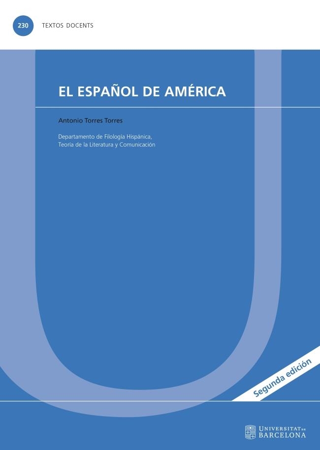 EL ESPAÑOL DE AMÉRICA | 9788447539802 | TORRES TORRES, ANTONIO