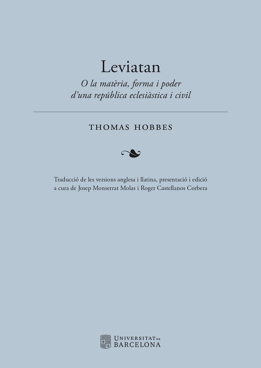 LEVIATAN | 9788491689959 | THOMAS, HOBBES